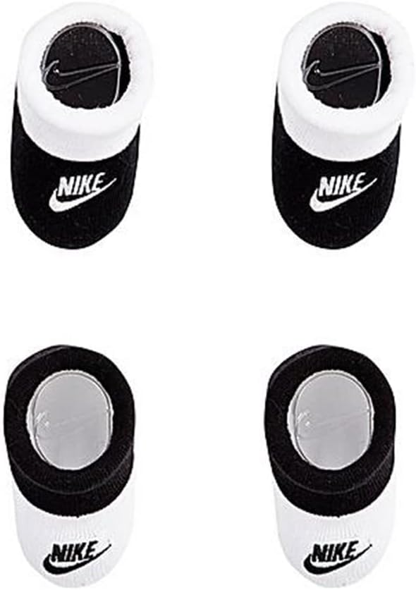 Nike Infant Baby Futura Booties 2 Pack Blacknn0048-023/White Newborn