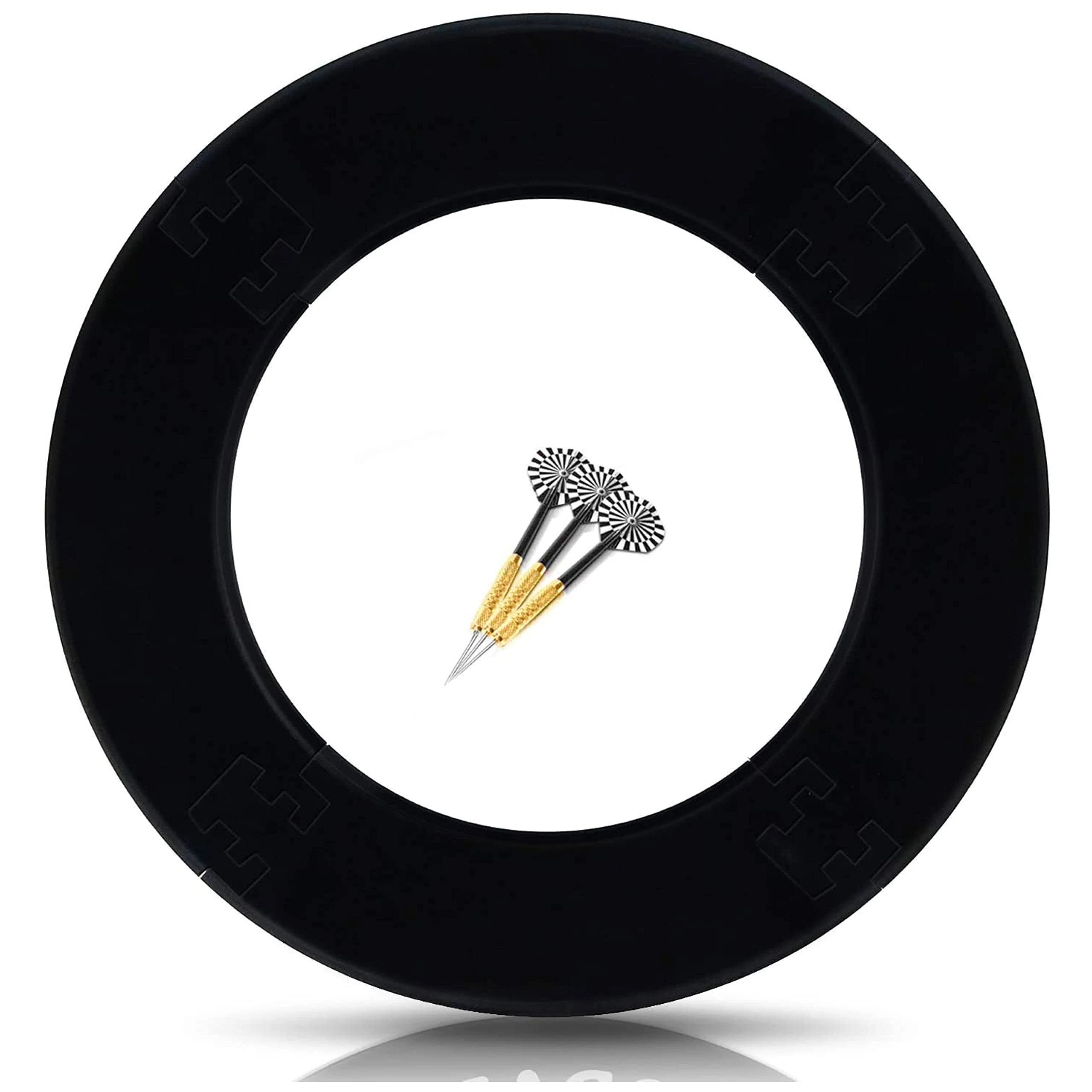 Dart Surround for All Brands – dartboards – Darts Collection – Black Ring Stable Border – Wall Protection for The Dartboard Without Additional mounting – Professional Look