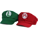 Landisun Costume Hat Anime Adult unisex Cosplay Cap (Red and Green)