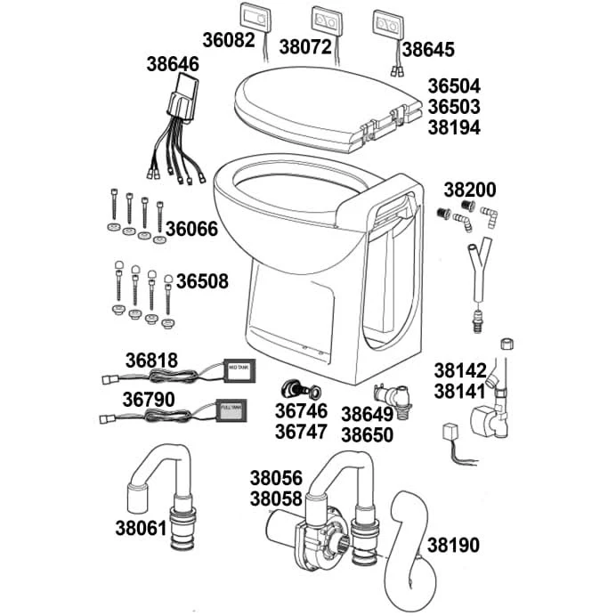 Thetford 38056 12V Toilet Discharge Pump