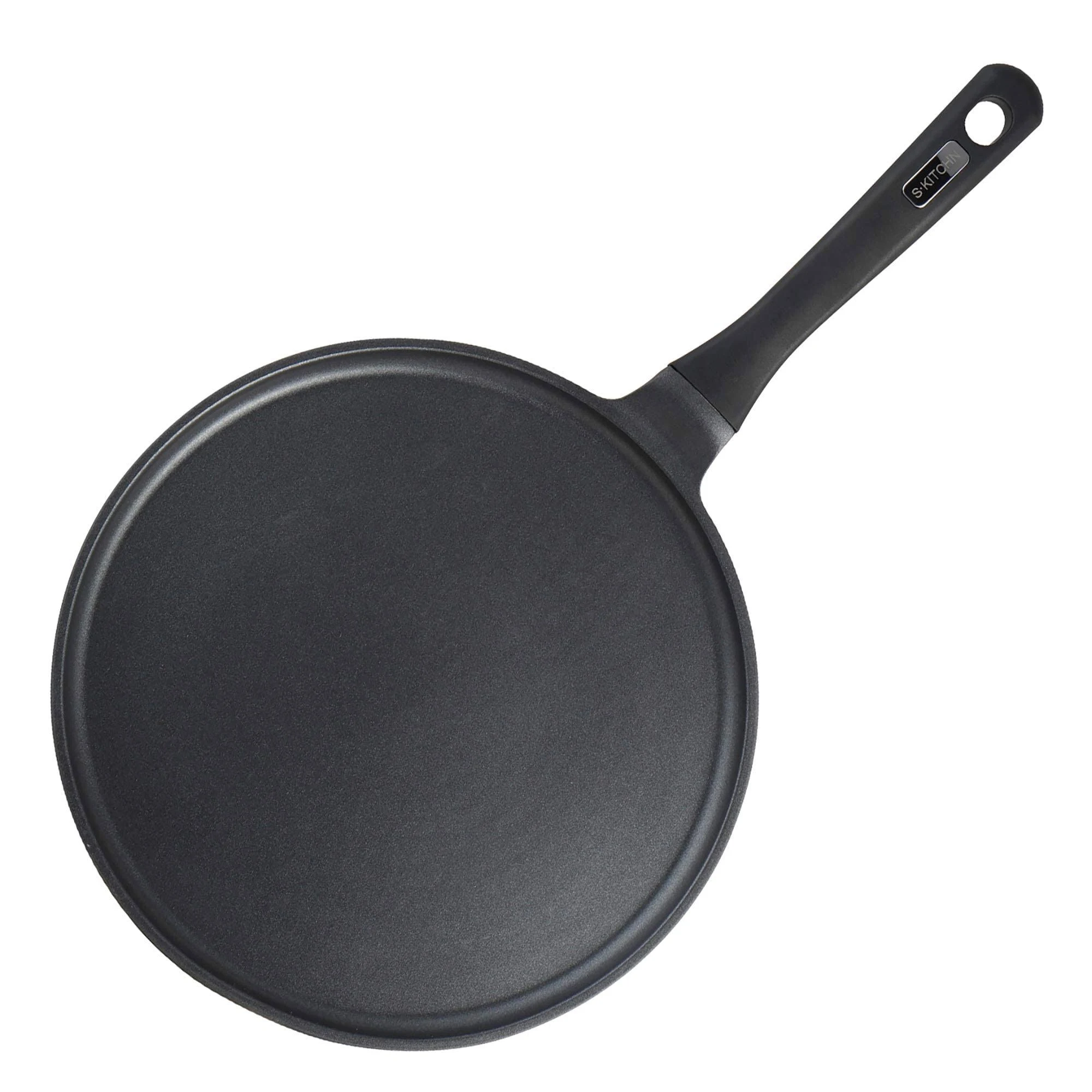 Skitchn Crepe Pan Nonstick Die-Cast Aluminum Non-Stick Induction Compatible Flat ...