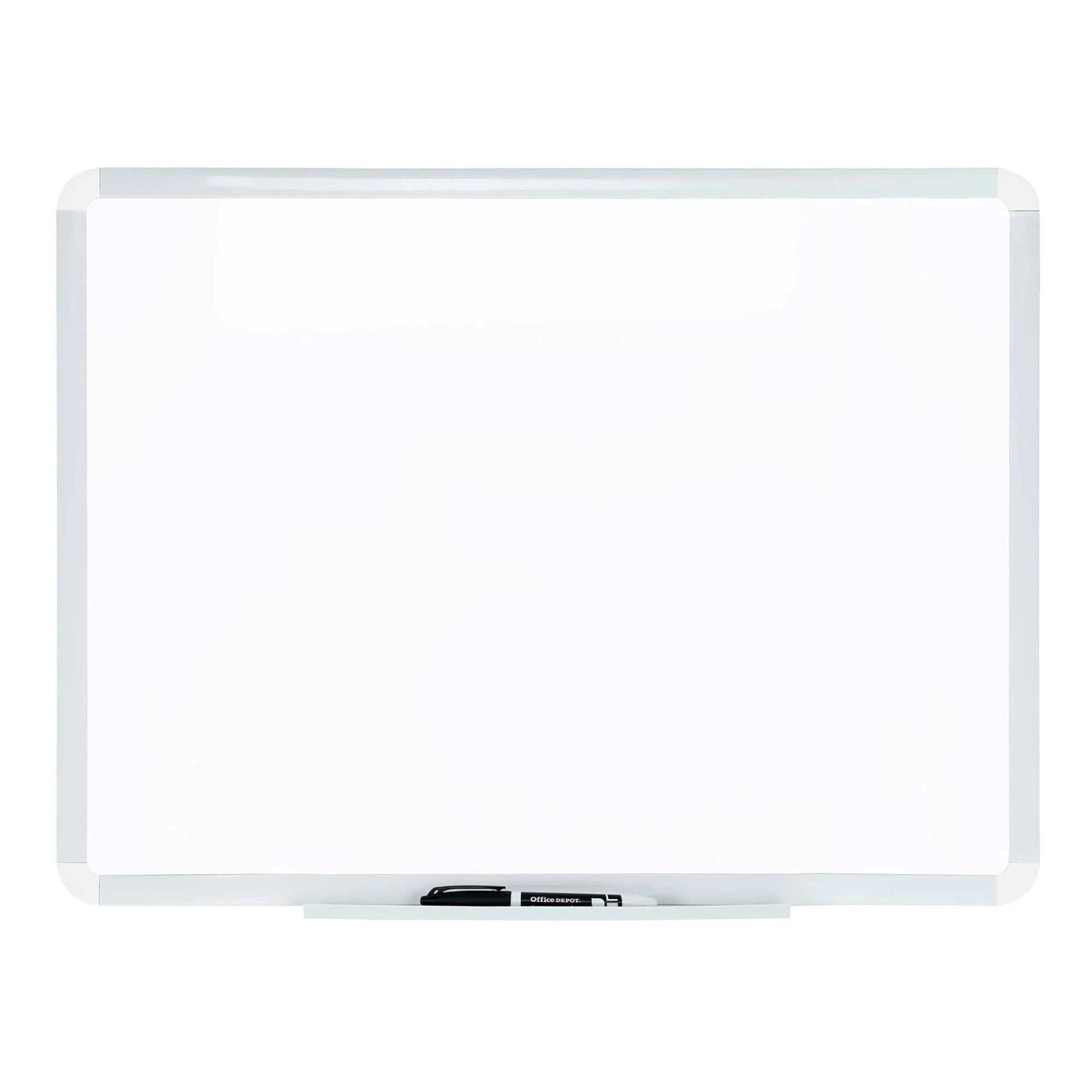 Office Depot Dry-Erase Board With Plastic Frame, 18" x 24", White