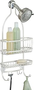 iDesign York Lyra White Shower Caddy