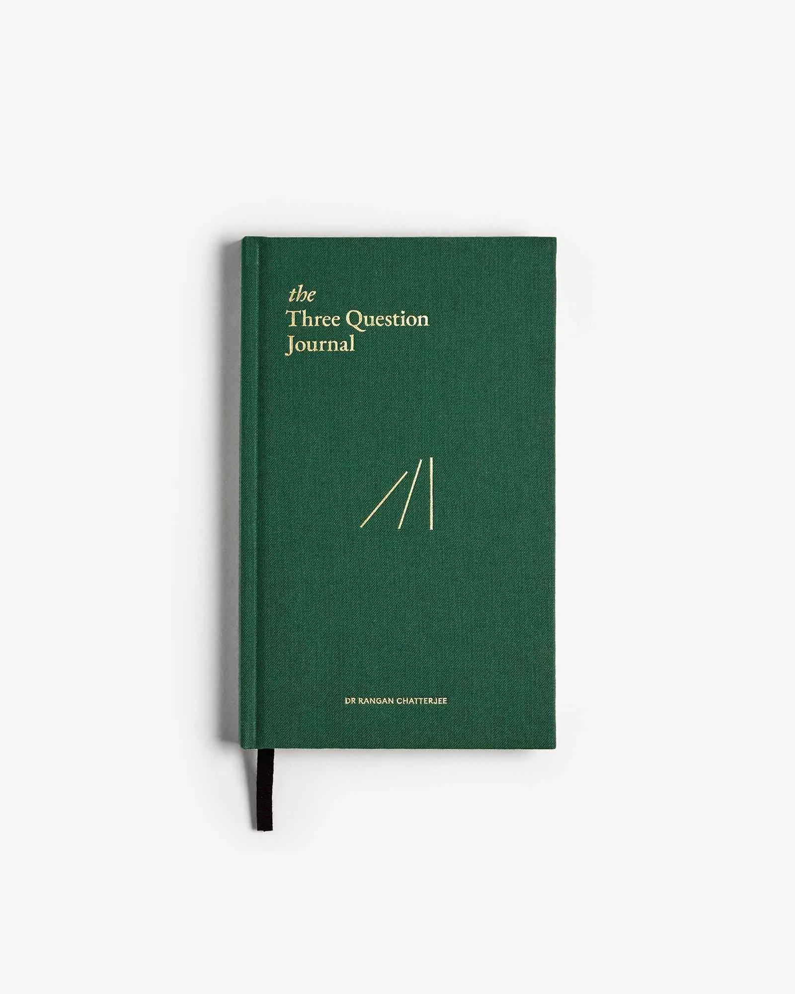 The Three Question Journal Green by Intelligent Change