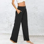 Uikmnh Women's Pant Womens Yoga Sweatpants Comfy Loose Wide Leg Lounge Joggers ...