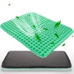 Gel Seat Cushion for Long Sitting,Double-layer chair cushions for Office Chair and truck drivers.Back, Sciatica, Hip, Tailbone Pain Relief Cushion.Egg Seat chair cushion for Wheelchair.