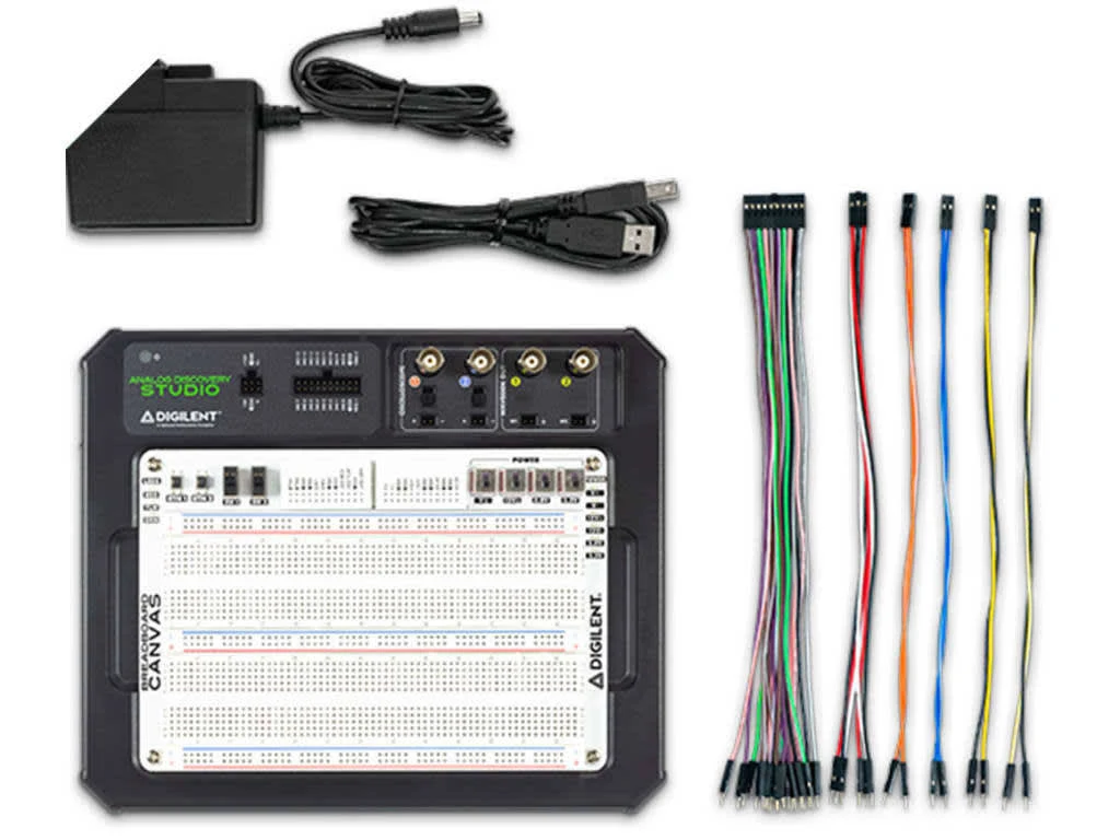 Digilent 471-037 - Analog Discovery Studio: A Portable Circuits Laboratory for Every Student with Probes and Case