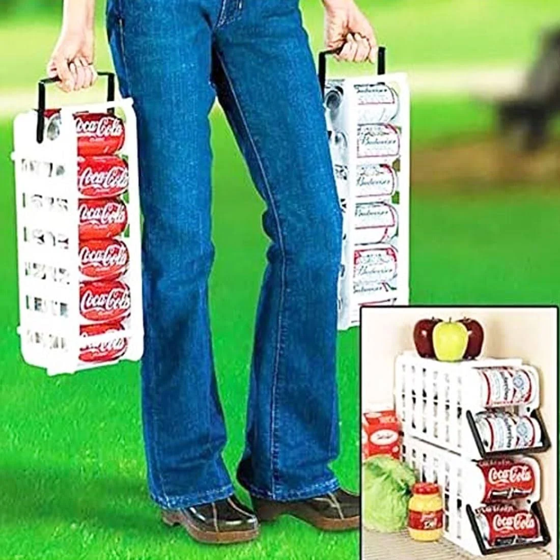 "Store N' Tote Stackable Can Dispenser"