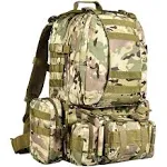 Cvlife Tactical Backpack Military Army Rucksack 60L Large Assault Pack Detachable Molle Bag