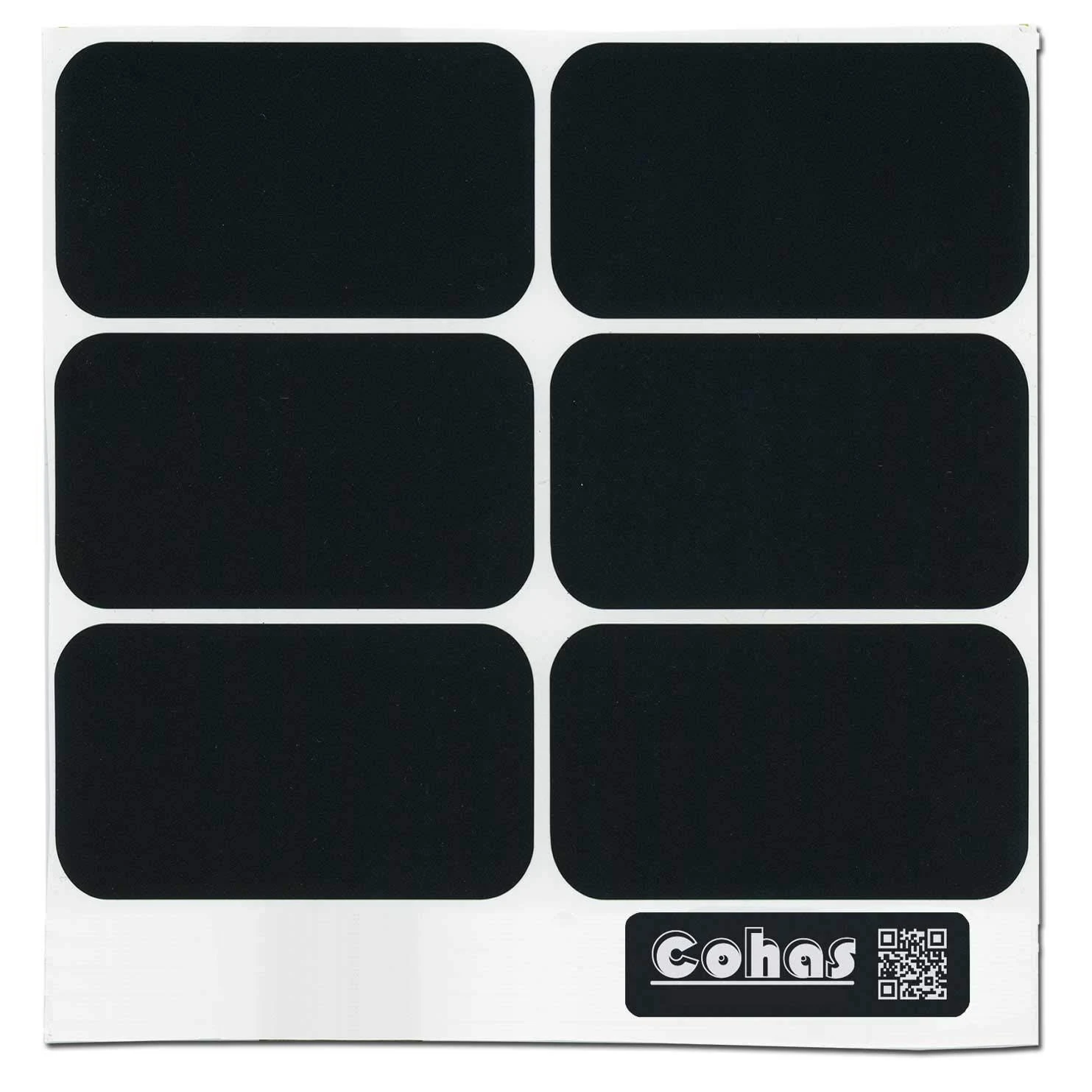 Cohas Chalkboard Labels in Large Rectangle Shape Includes No Marker and 42 Labels ...