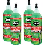 Slime 10056W-4PK Bike Tube Puncture Repair Sealant, Prevent and Repair