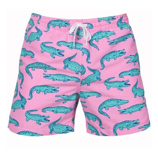 Men's Chubbies The Glades 5.5-Inch Swim Trunks, Size Large - Pink