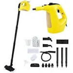 Costway 1400W Multipurpose Pressurized Steam Cleaner Mop W/ 17 Pieces Accessories