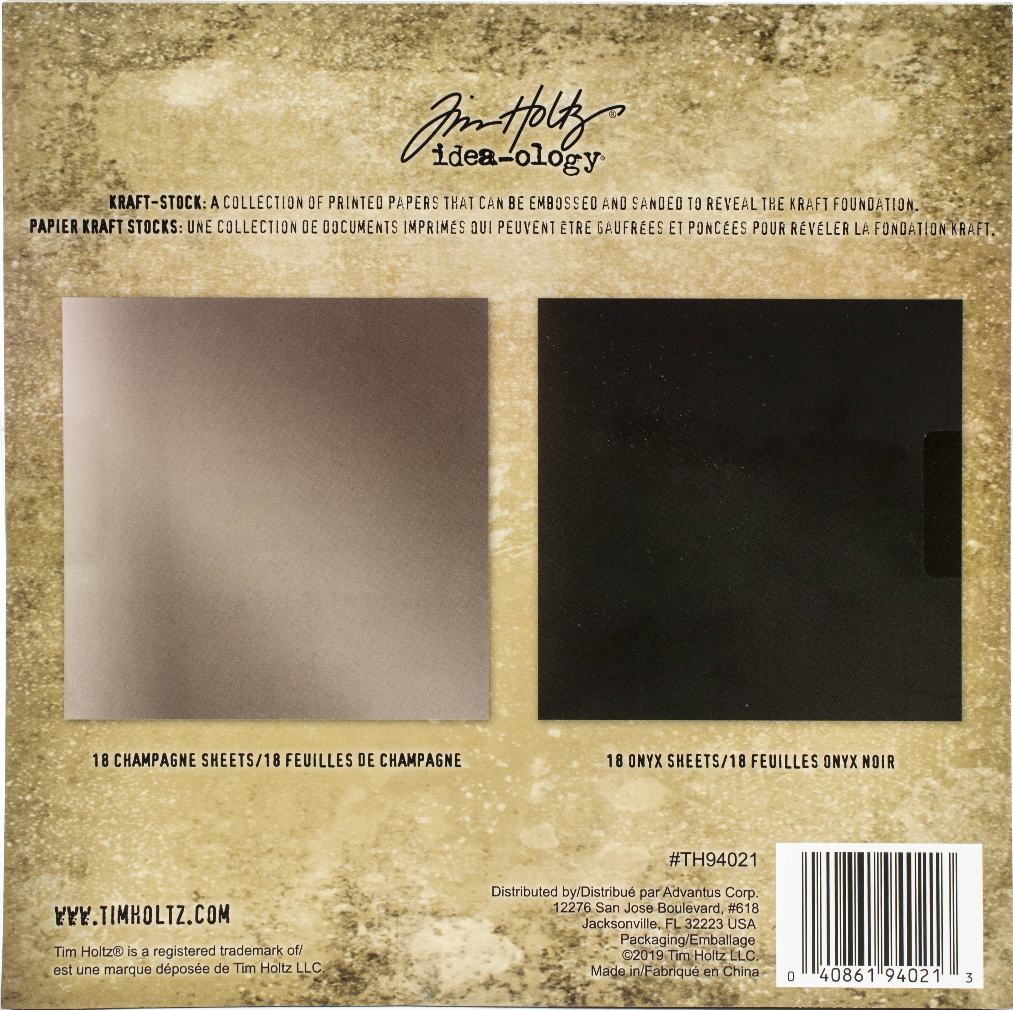 Tim Holtz - Advantus Kraft 8X8 Metallic 3, One Size