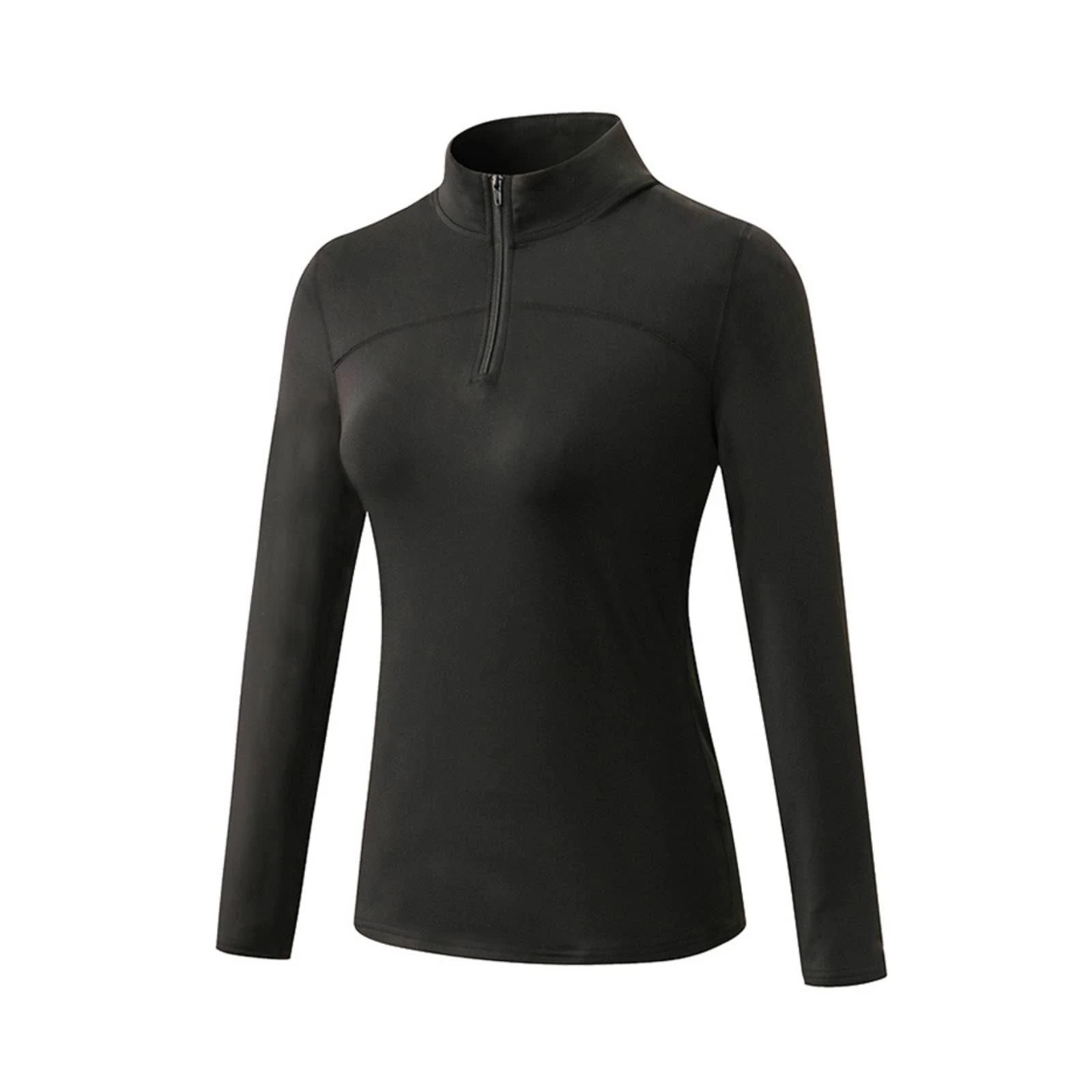 Women's Thermal Fleece Quarter Zip Pullover Shirt