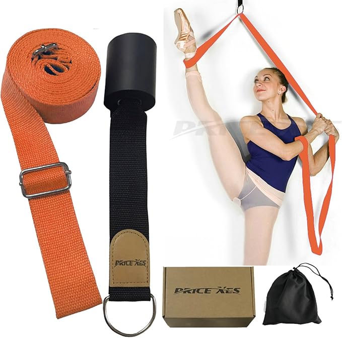 Adjustable Leg Stretcher Lengthen Ballet Stretch Band - Easy Install on Door Flexibility Stretching Leg Strap Great Cheer Dance Gymnastics Trainer Stretching Equipment Taekwondo Training