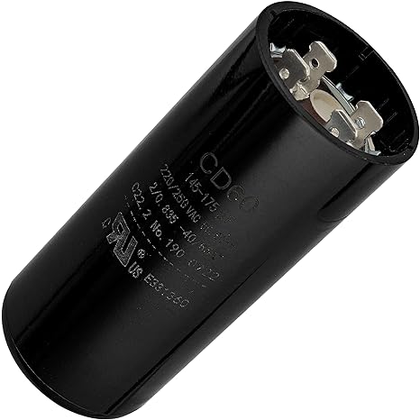 Premium 145-175 uf MFD 50/60 Hz 220-250 VAC Volts Round Start Capacitor by 