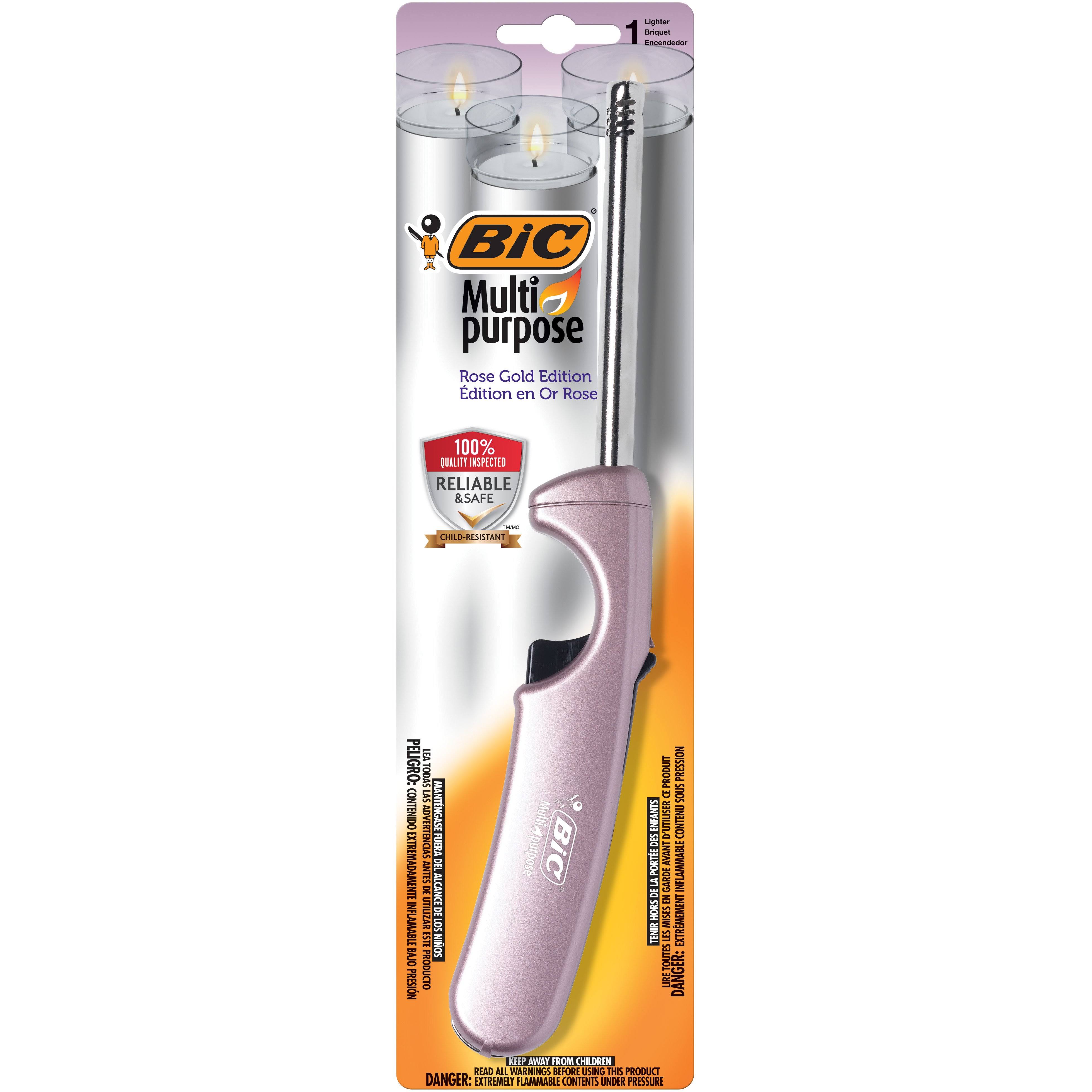 BIC Multi-Purpose Rose Gold Edition Lighter, 1-Pack