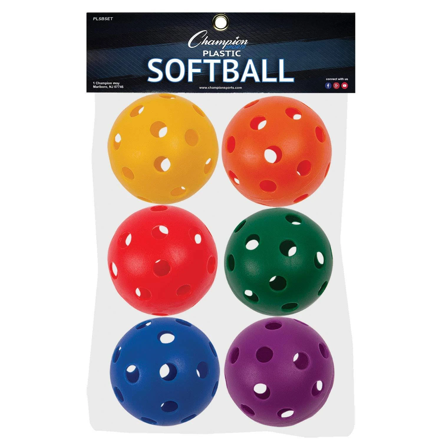 Champion Sports Plastic Softball Set