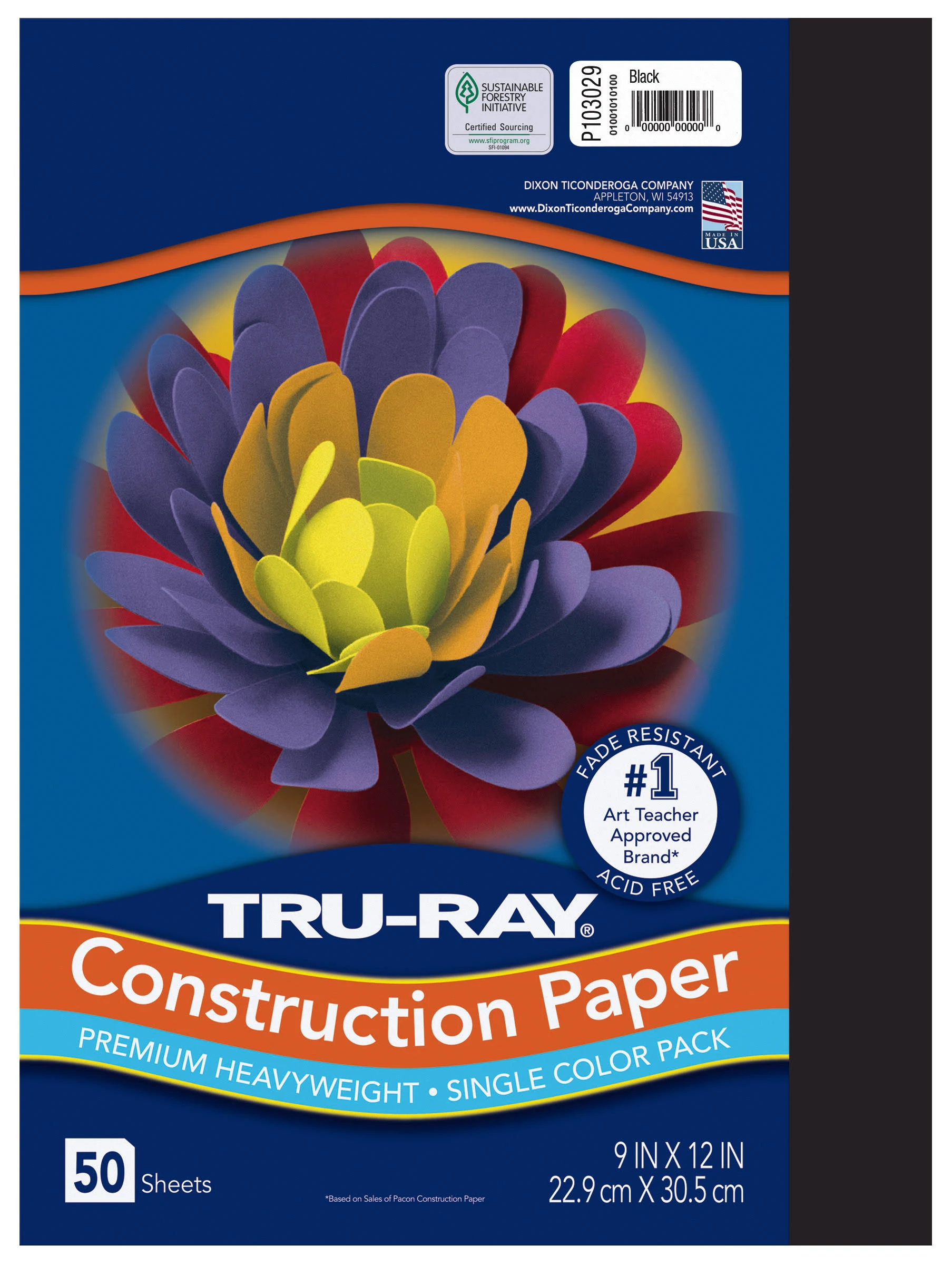 Pacon® Tru-Ray® 9" x 12" Construction Paper, 50 Sheets