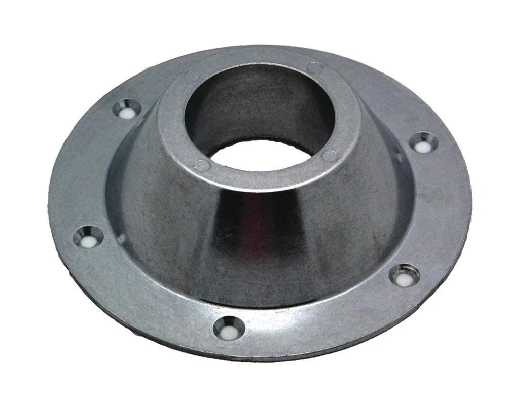 Round Pedestal Base, Surface Mount, Chrome - 013-1119