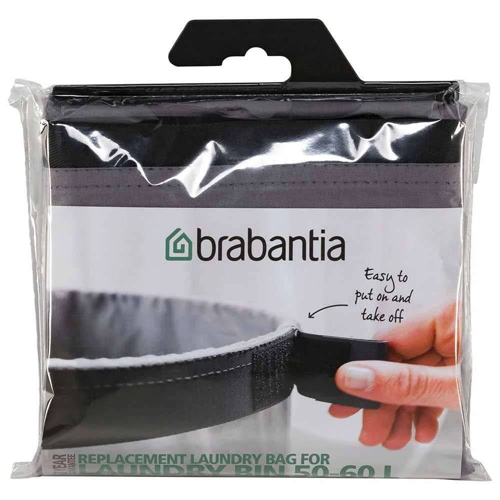 Brabantia 102363 Replacement Inner Bag for Laundry Bin, 60 L - Grey