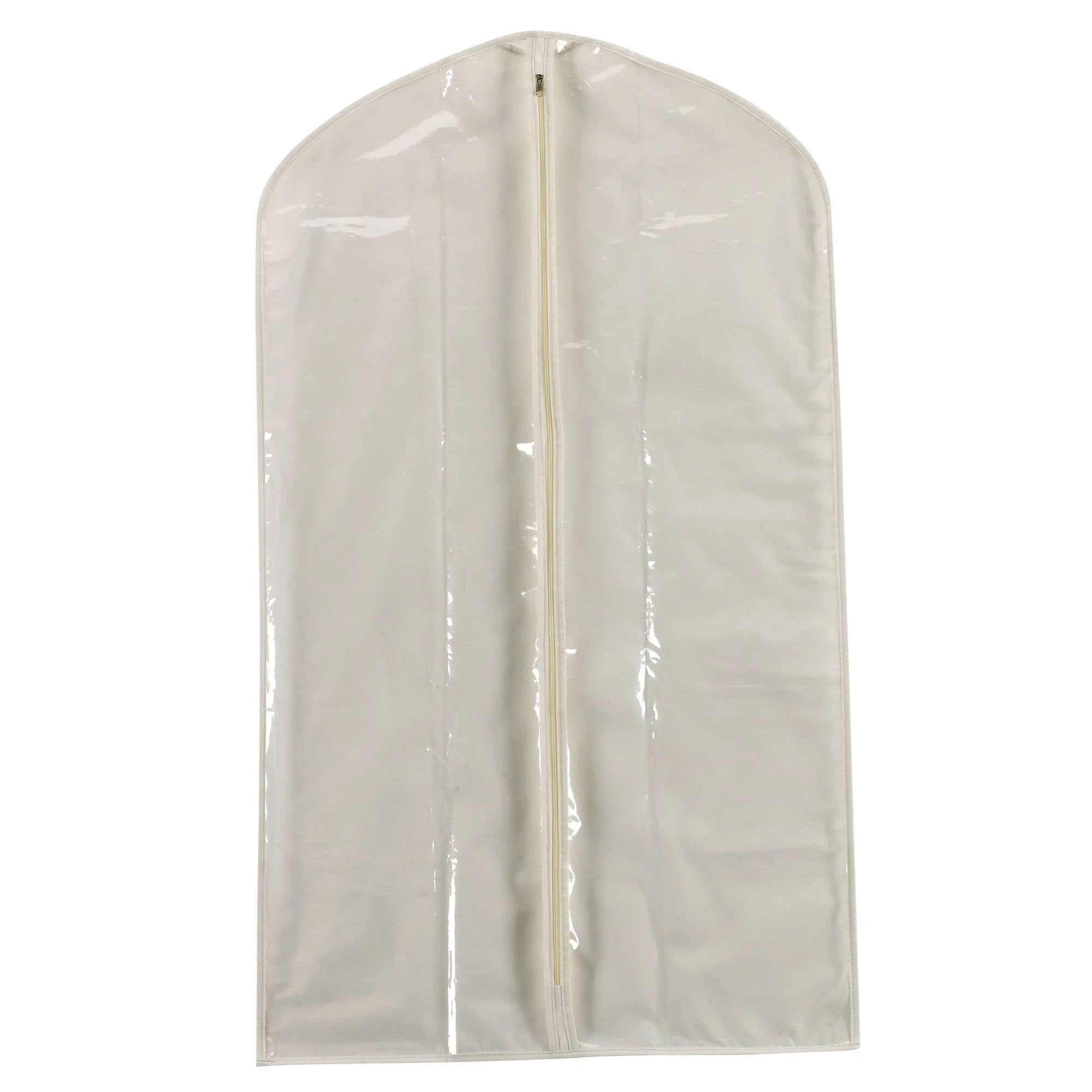 Household Essentials Hanging Garment Bag Suit and Jacket Protector Off-White