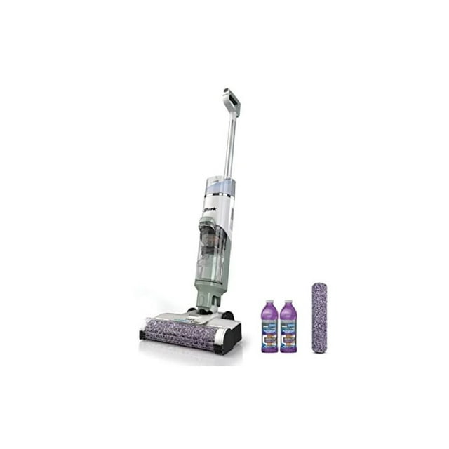 Shark AW201 HydroVac Cordless Pro XL 3-in-1 Vacuum, Mop & Self-Cleaning System with 2 Antimicrobial Brushrolls* & 2 Solutions for Multi-Surface Cleaning, for Hardwood, Tile, Area Rug & More, Tea Green