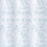 Laura Ashley Aqua Halsted 70x72 Peva Shower Curtain