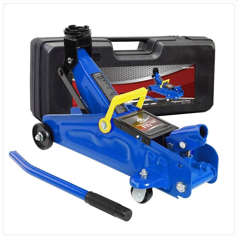 Jack Boss Floor Jack 1.5 Ton (3,300 lbs) Hydraulic Car Jack with Storage Case, Lifting Range from 5.31 inch to 13.2 inch, Fits Sedans Automotive