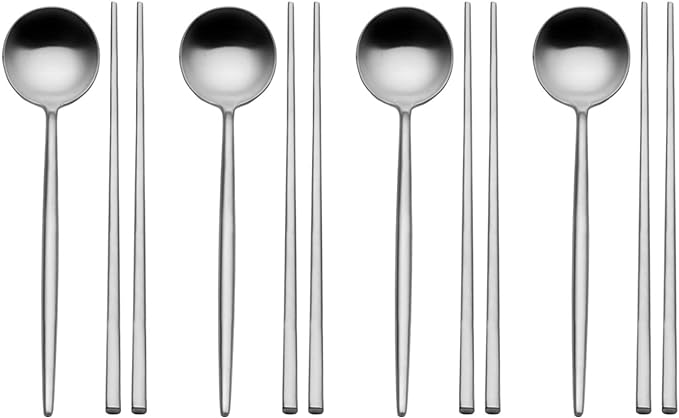 Studio Nova 3-Piece Spoon and Chopsticks Set, Service for 4