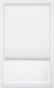 DEZ FURNISHINGS Cordless 1" Light Filtering Cellular Shade, 20"W x 48"H, White