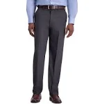 Haggar Men's Classic Fit Flat Front Flex Waistband Stretch Dress Pant