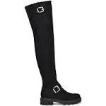 Nine West Women's Nans Over The Knee Boots | Black | Size 9 | Suede