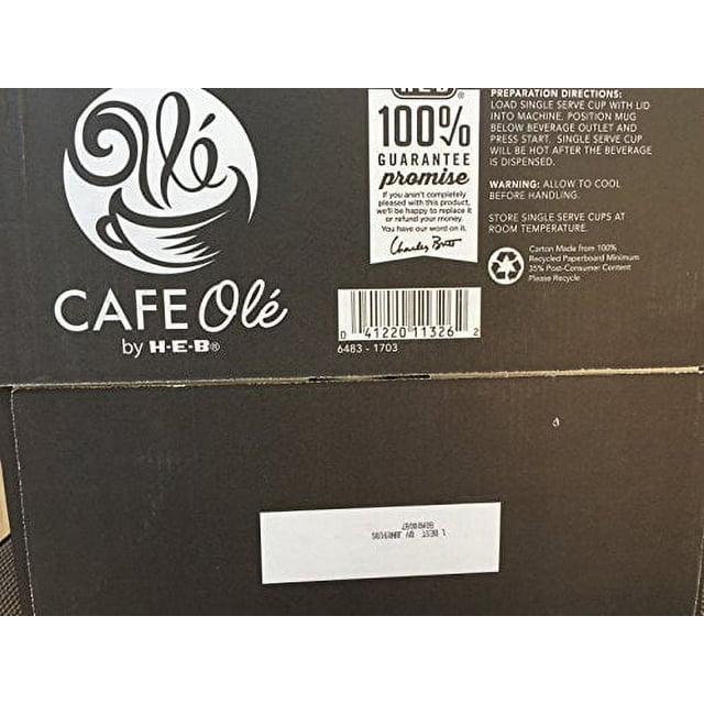 100 Cups- Cafe Ole Value Pack-Texas Pecan, San Antonio, Houston, and Snickernut--100 Cups