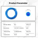 Pneumatic Tubing Blue PU Air hose Pipe Tube Kit 6mm OD 4mm ID 39.4ft/12 Meter fo