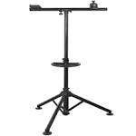 BIKEHAND Bicycle Repair Mechanics Workstand -for Home or Professional Team Use - Mountain or Road Bike Maintenance with Plate Tools Holder - Aluminum Pro Sports