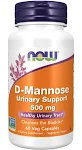 Now - D-Mannose 500 mg - 60 Veg Capsules