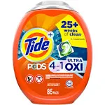 Tide + Pods Detergent, Ultra OXI, HE, 4 in 1 - 85 pacs, 2.53 kg