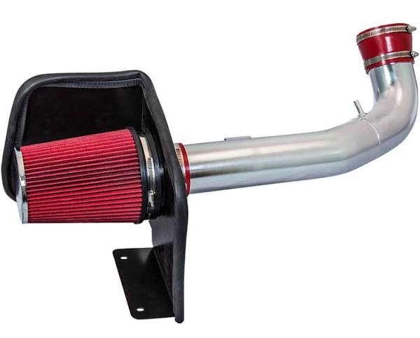 Cold Air Intake System with Heat Shield Kit + Filter Combo RED Compatible For 09-14 Cadillac Escalade Chevy Silverado Suburban Tahoe Gmc Sierra Yukon 5.3L/6.0L