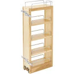 Rev-A-Shelf 448-Wc-5C Pull-Out Wood Wall Cabinet Organizer, Natural