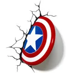 Marvel Captain America Shield 3D Wall Light