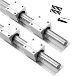 2Pcs Sbr16-2000Mm Linear Rail Guide + 4Pcs SBR16UU Square Type Slide Bearing Blo