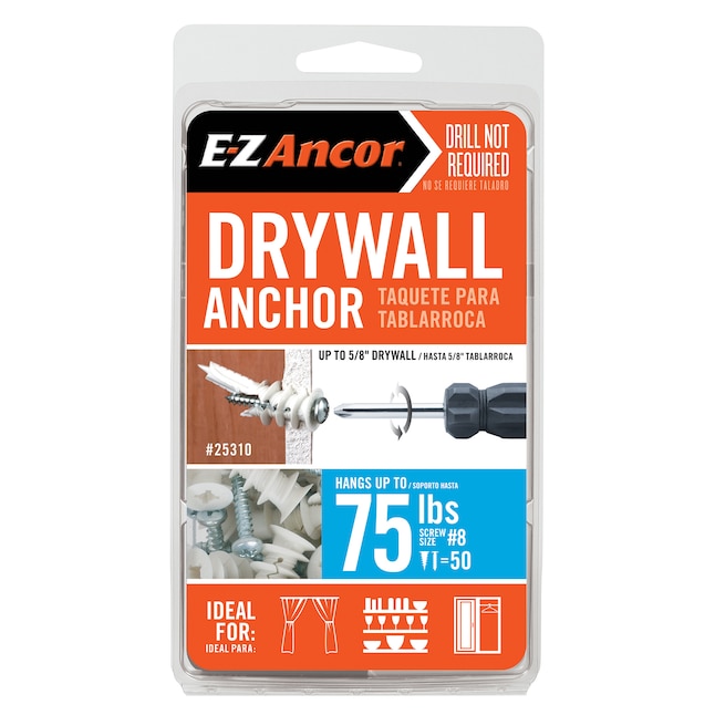 ITW Brands 25310 50 pack 75lb Drywall Anchor