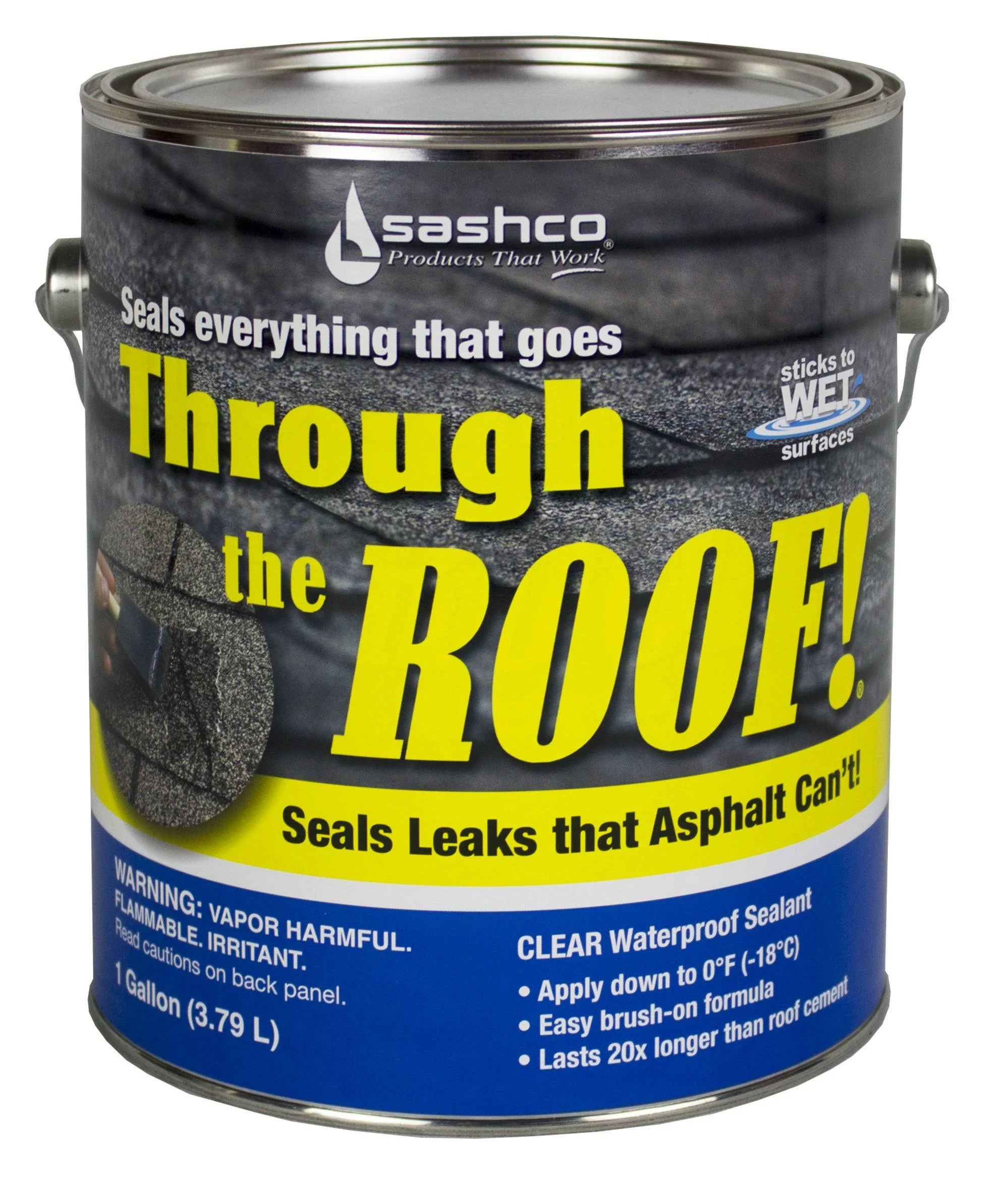 Sashco Through The Roof Sealant 1 Gallon Container Clear (Pack of 2)