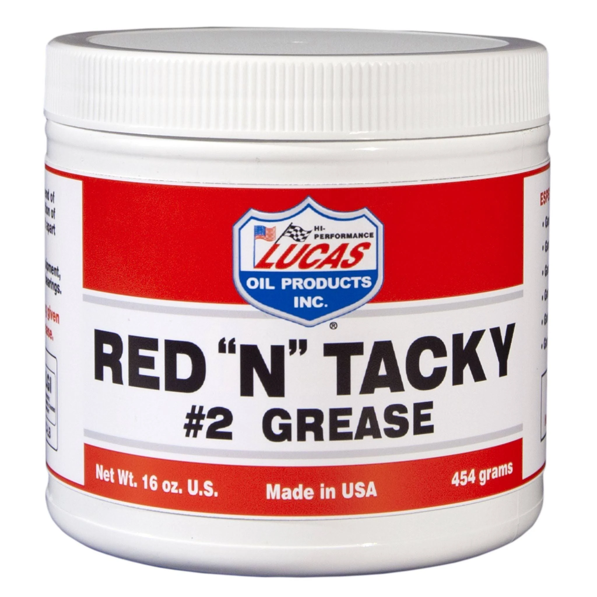 Lucas Red N Tacky #2 Grease 1lb. Tub 10574