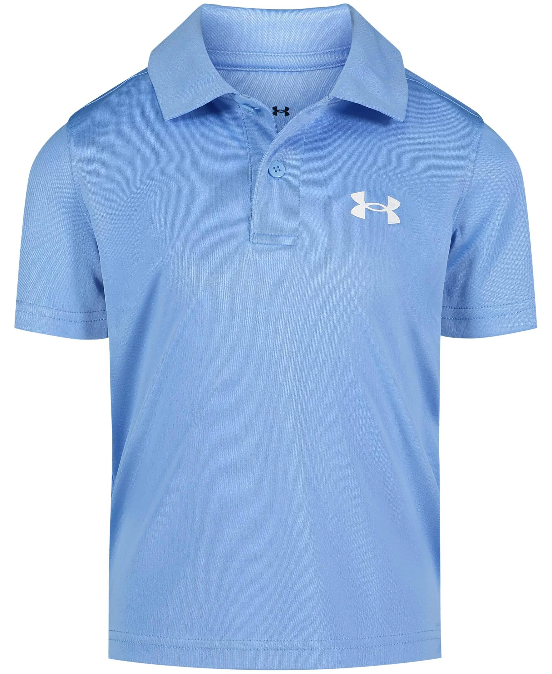 Under Armour Boys' Short Sleeve Ua Match Polo Collared Shirt, Chest Logo, Soft & Comfortable