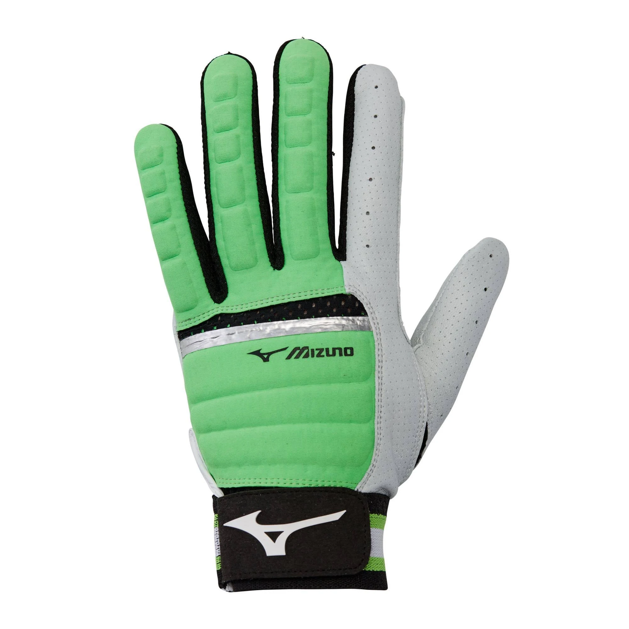 Mizuno Adult B-130 Baseball Batting Gloves Lime XXL