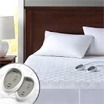 Degrees Of Comfort Dual Control King Heated Mattress Pad Electric Bed Warmer W/adjustable Zone Heating