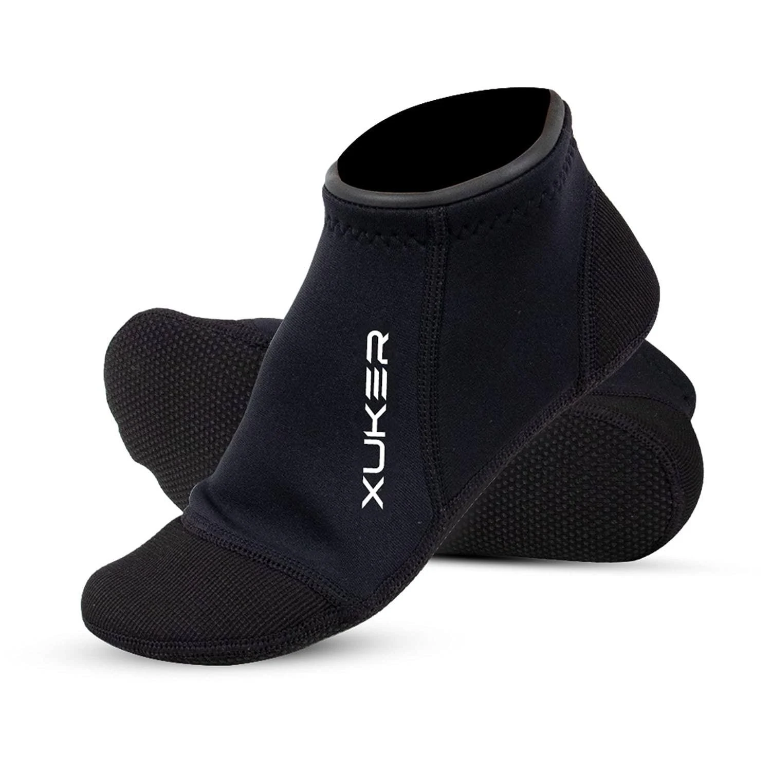 XUKER Neoprene Water Socks 3mm, Sand Proof Beach Volleyball Socks Water Shoes Diving Boots for Outdoor Water Sports